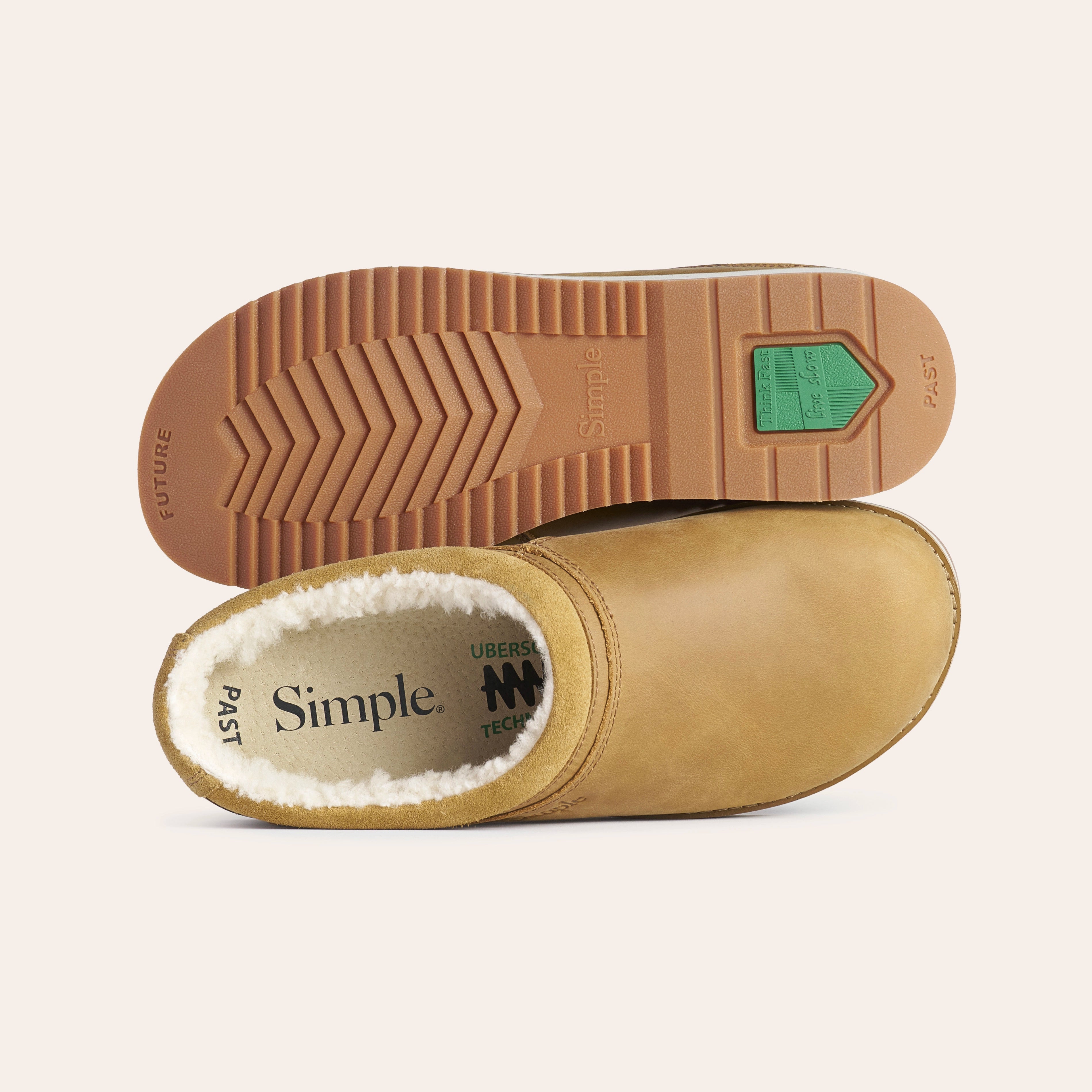 Classic Suede And Shearling Clog Back Pair Image
