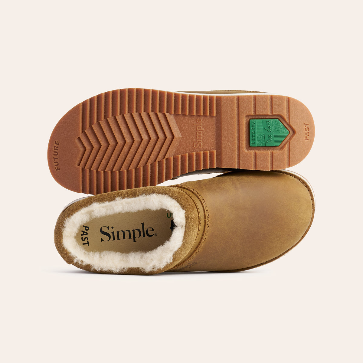 Simple Classic Shearling Clog