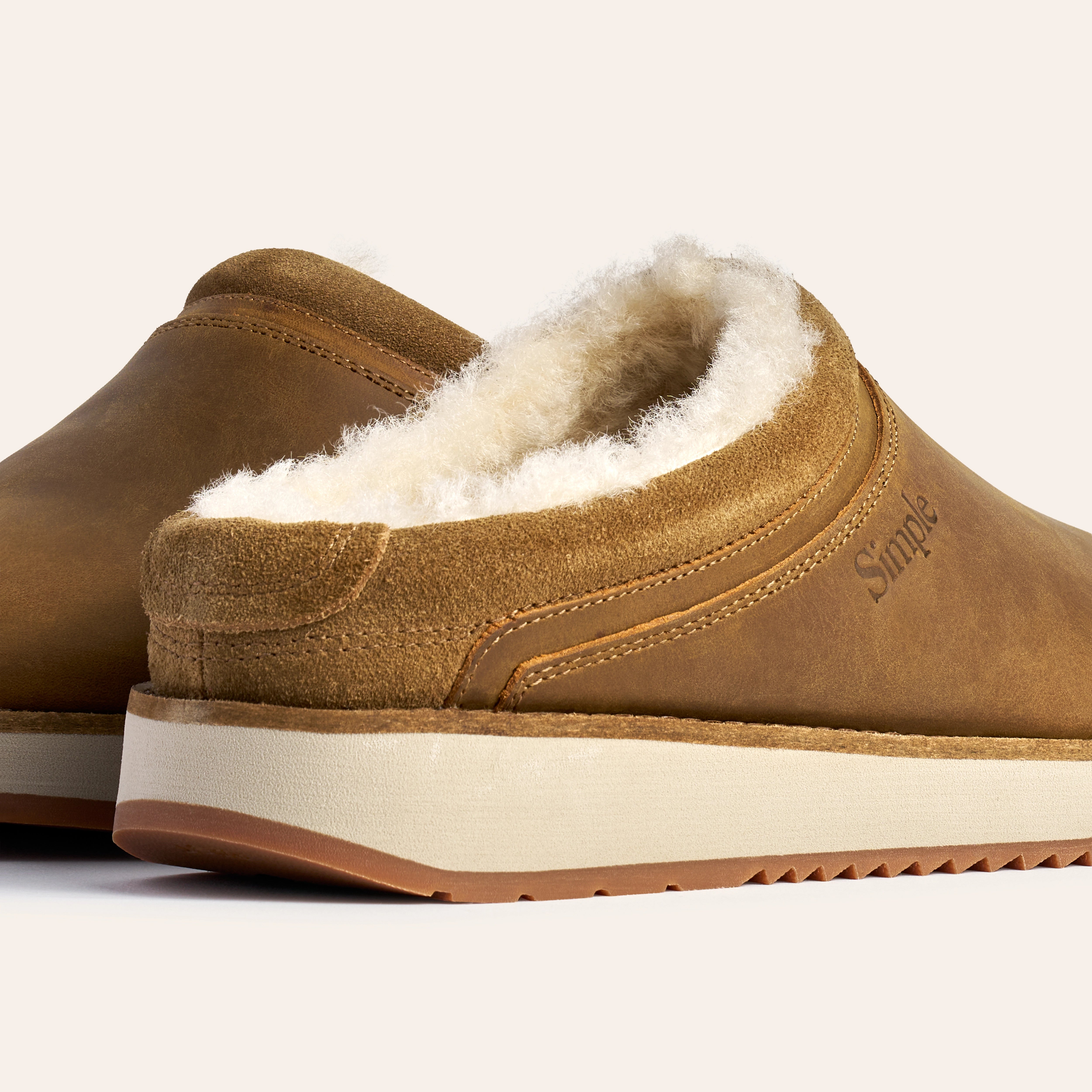 Simple Classic Shearling Clog