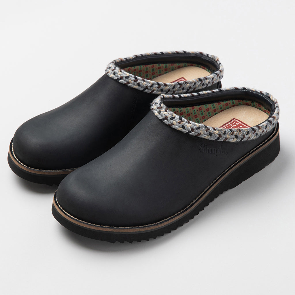 Clogs leather shoes on sale