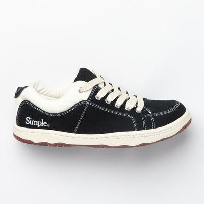 Color:Black-Simple OS Sneaker Suede