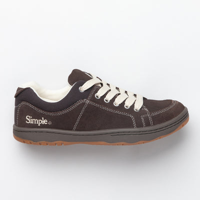 Color:Chocolate-Simple OS Sneaker Suede